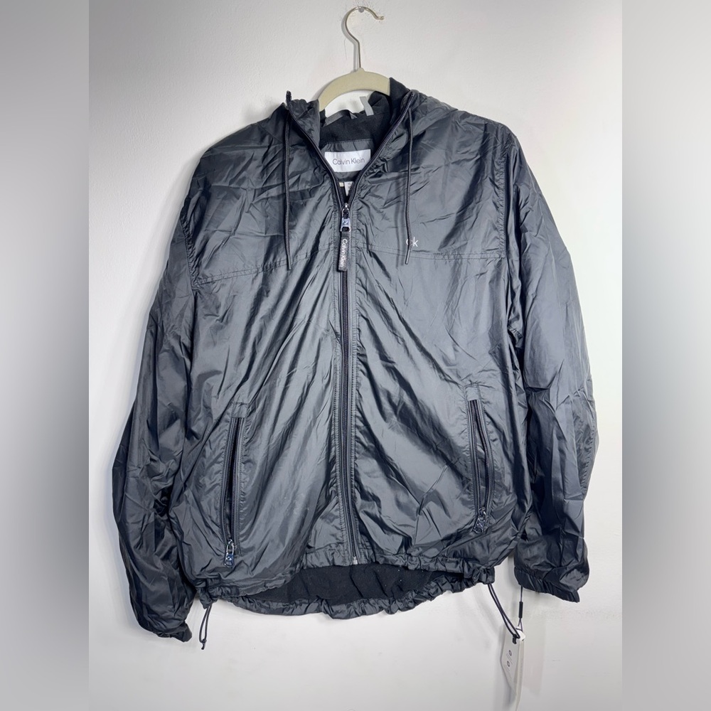 Calvin Klein Men's Charcoal Windbreaker